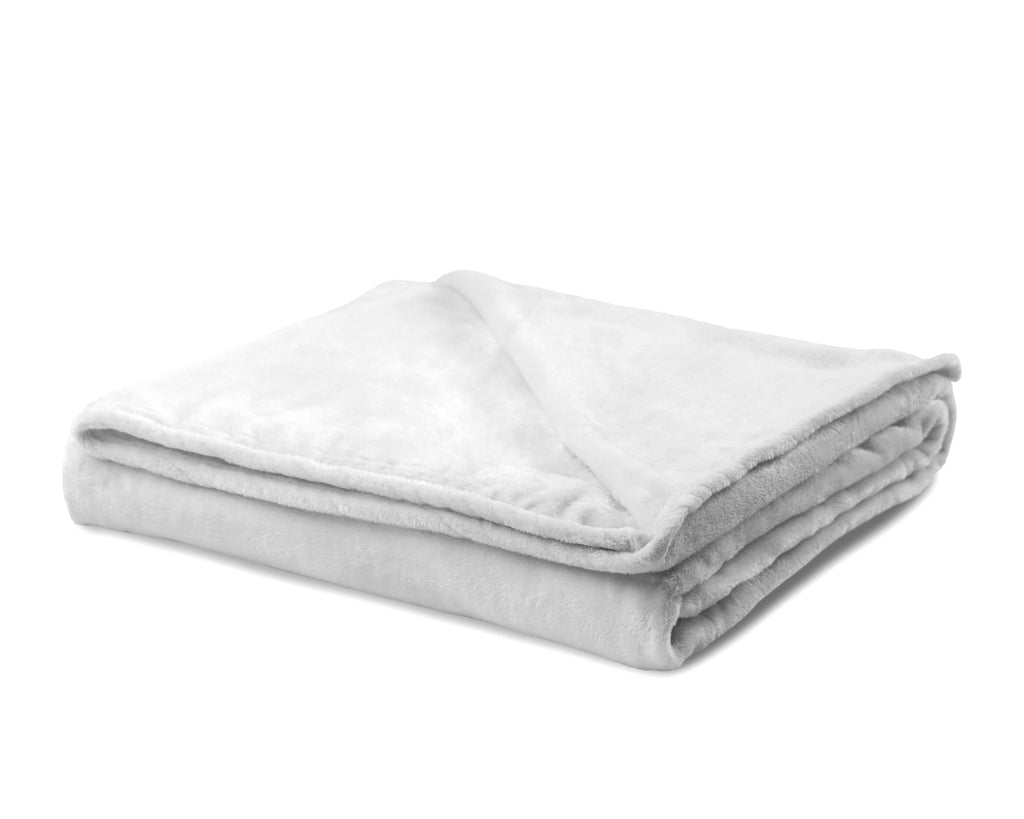 Coral Fleece Deken - Wit - Bedworld B.V.
